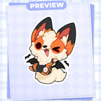 Halloween Dawg - Matte Vinyl Sticker 3"