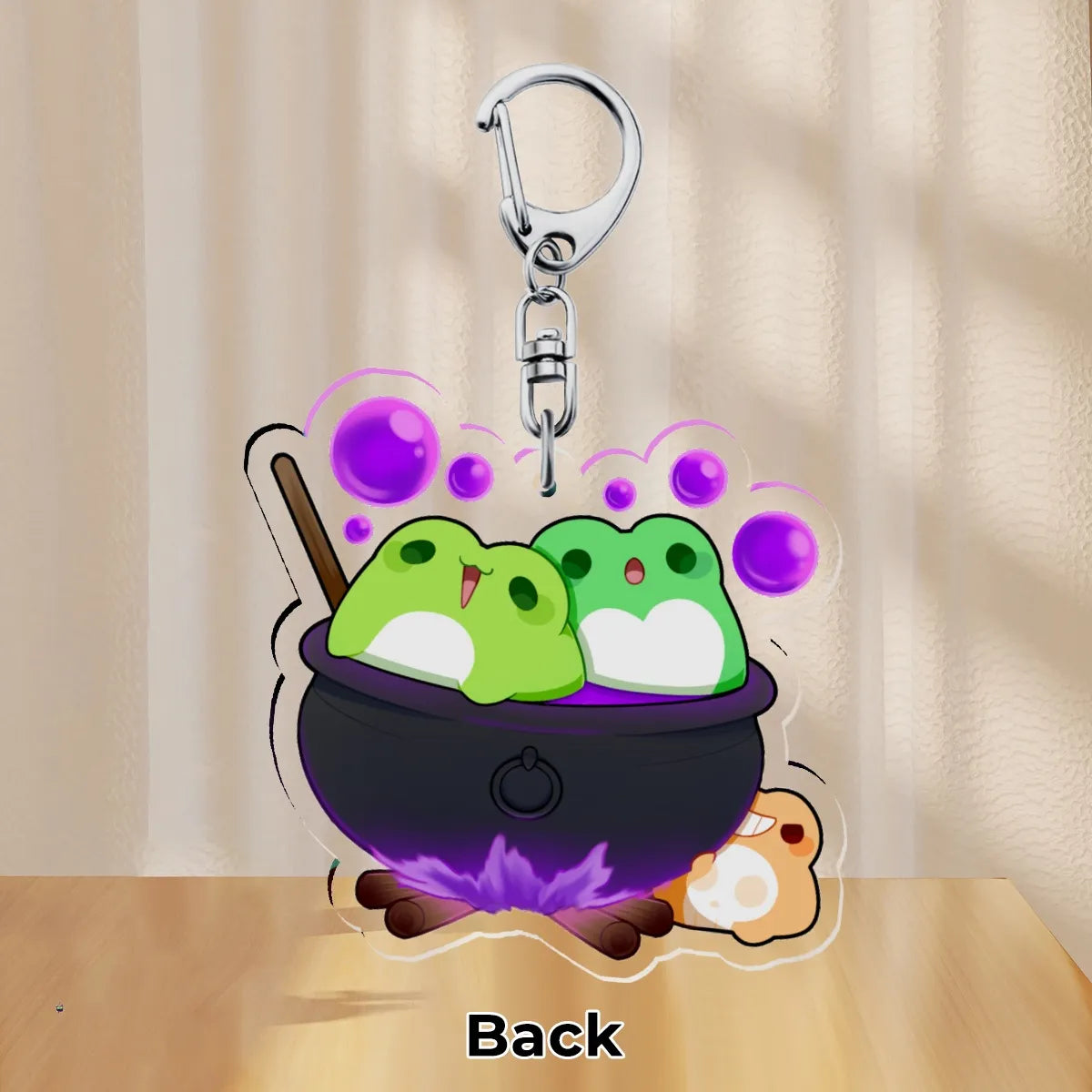 Halloween Beep Meep and Peep - Acrylic Keychain 2.3"