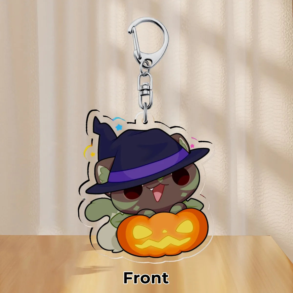 Halloween Bulbacat - Acrylic Keychain 2.3"