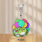 Birthday Frogs - Acrylic Keychain 2.3"