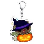 Halloween Bulbacat - Acrylic Keychain 2.3"