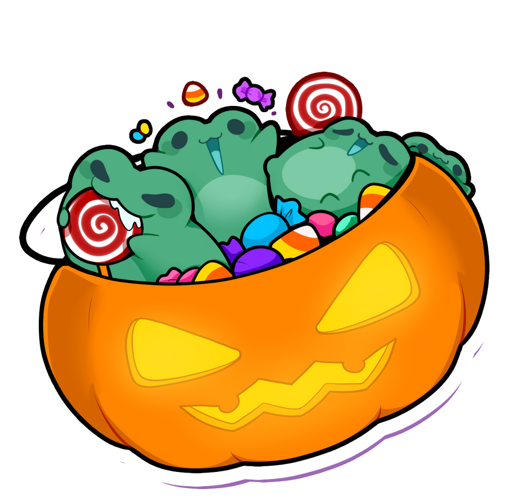 Halloween Scrogs - Matte Vinyl Sticker 3"
