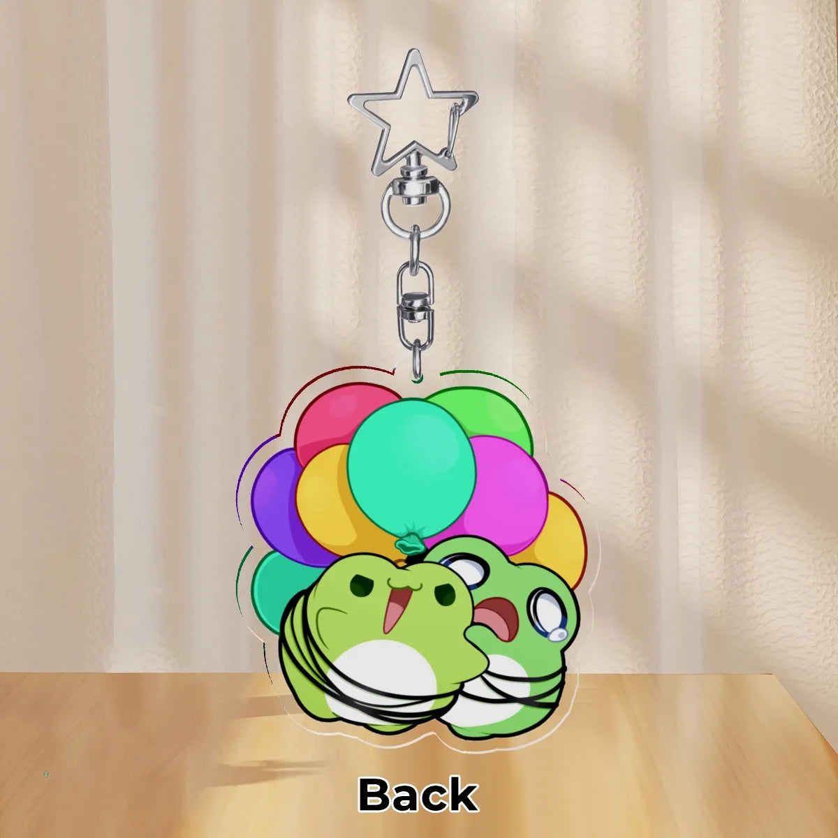 Birthday Frogs - Acrylic Keychain 2.3"