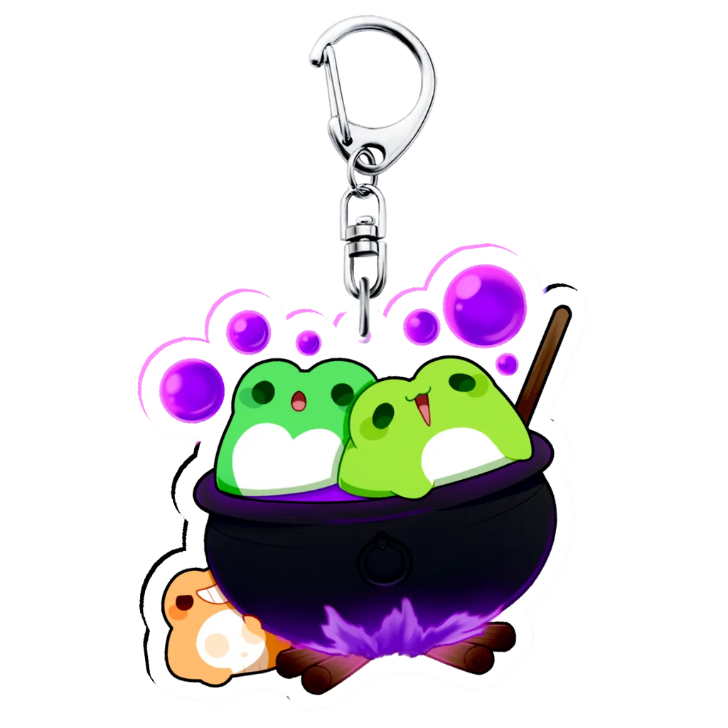 Halloween Beep Meep and Peep - Acrylic Keychain 2.3"