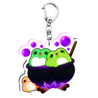 Halloween Beep Meep and Peep - Acrylic Keychain 2.3"