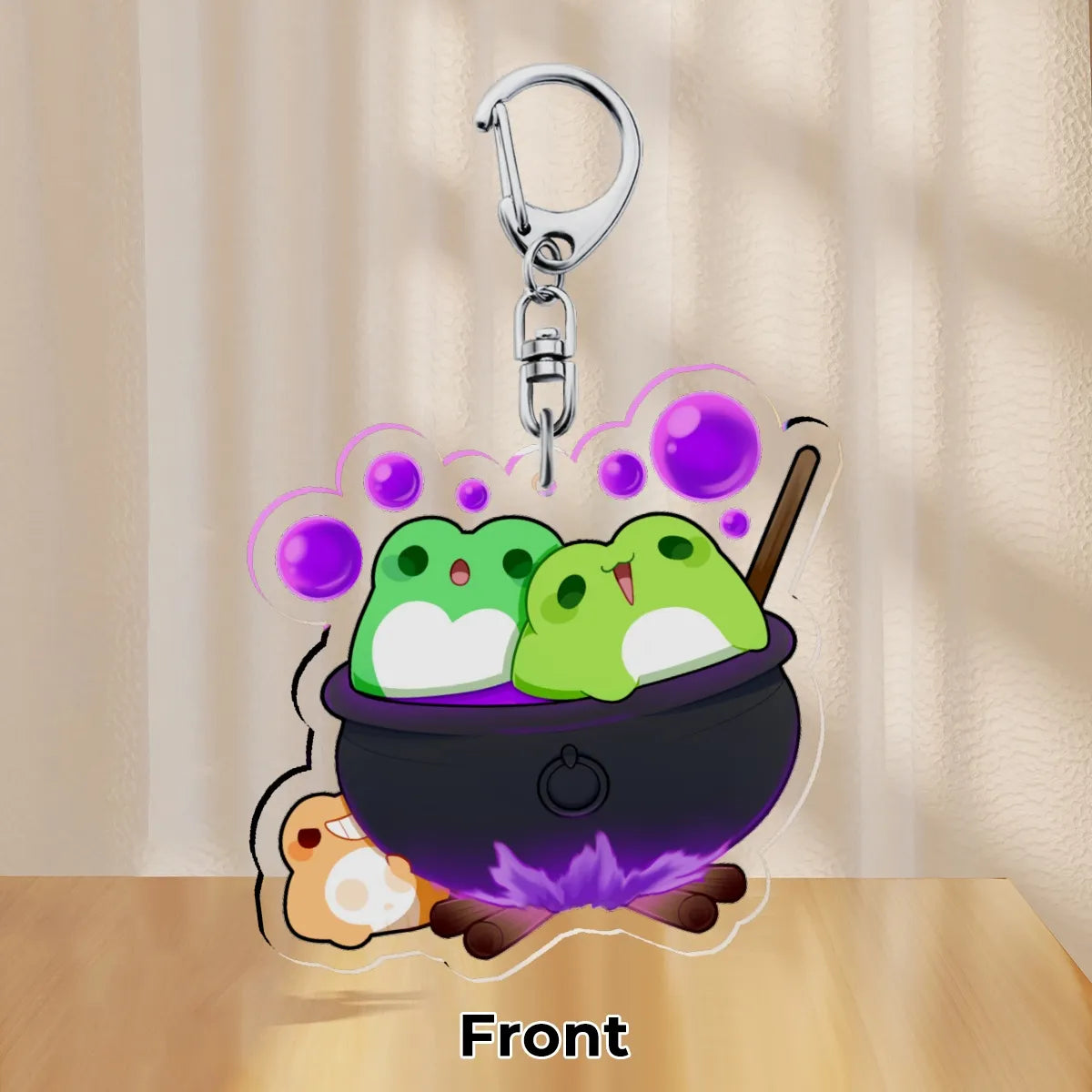 Halloween Beep Meep and Peep - Acrylic Keychain 2.3"