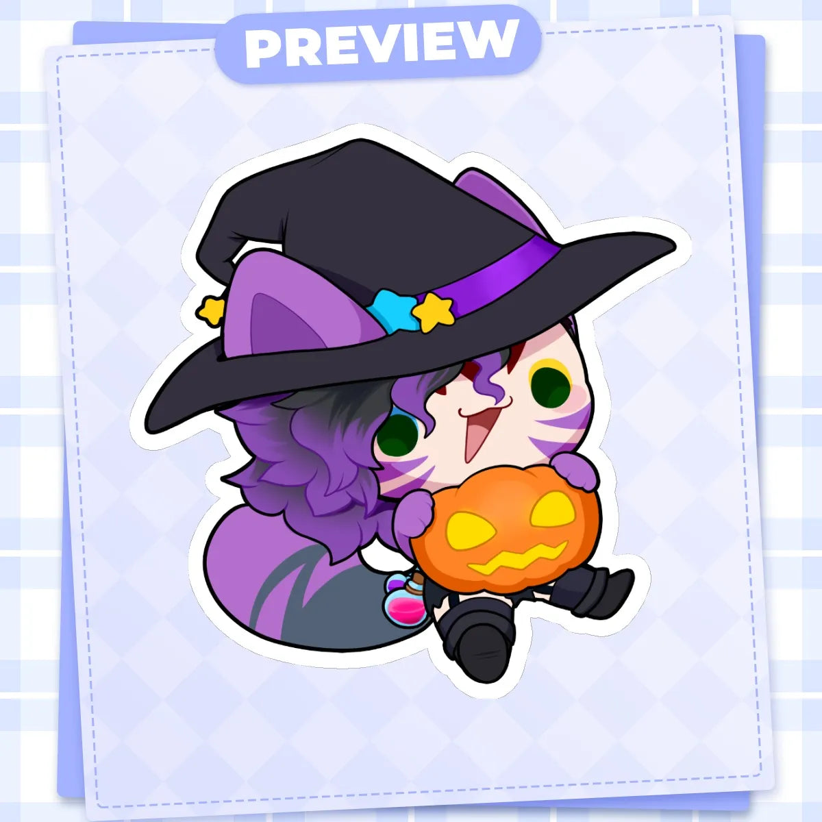 Halloween Mega - Matte Vinyl Sticker 3"