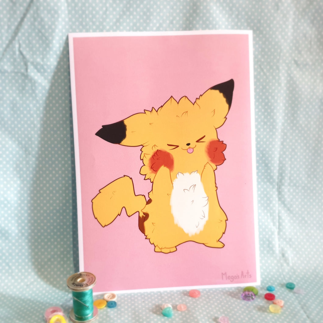 A4 Print - Pika Fluff