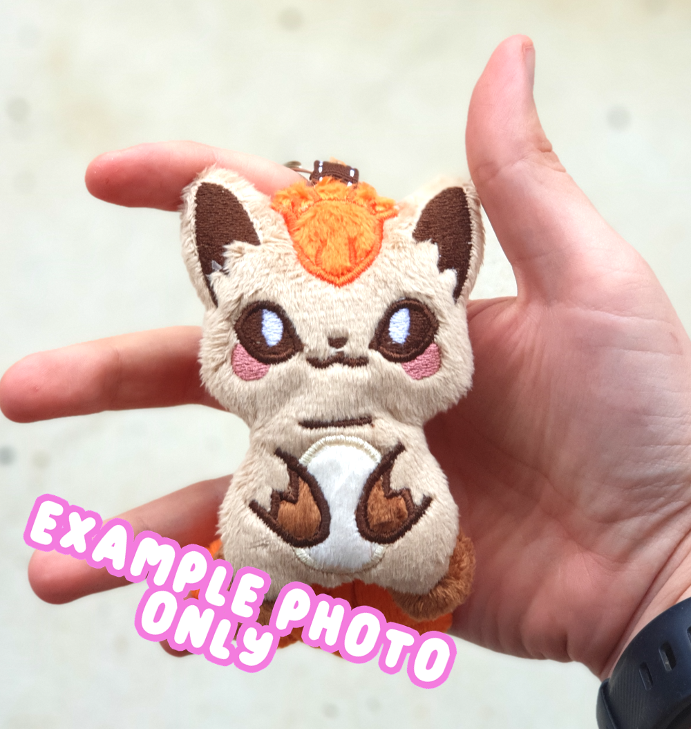 PES keychain Embroidery File - Fox