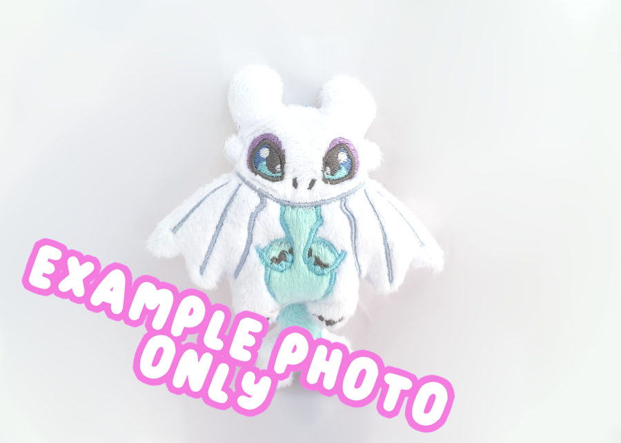 PES Keychain Embroidery File - Lightfury