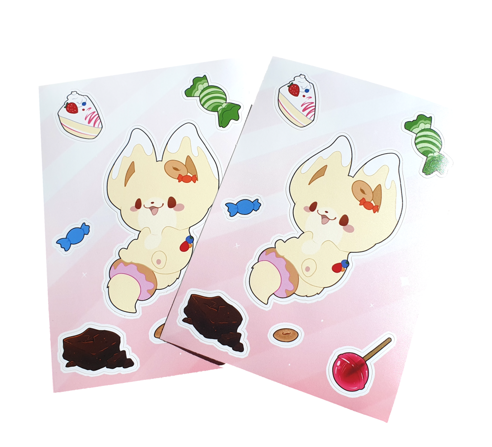 Sticker Sheet - Dessert Fennec