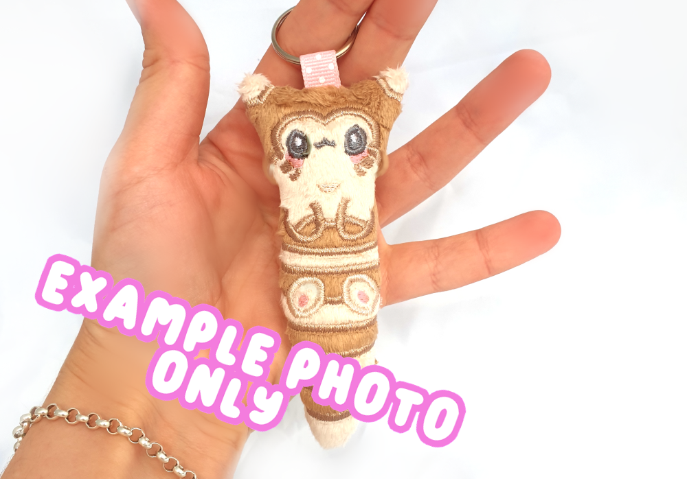 PES Keychain Embroidery File - furret