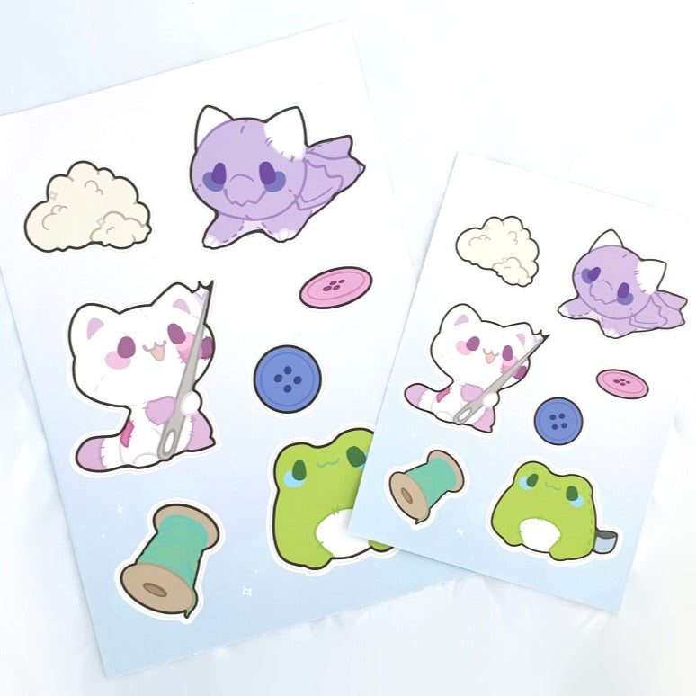 Sticker Sheet - Soft Plush