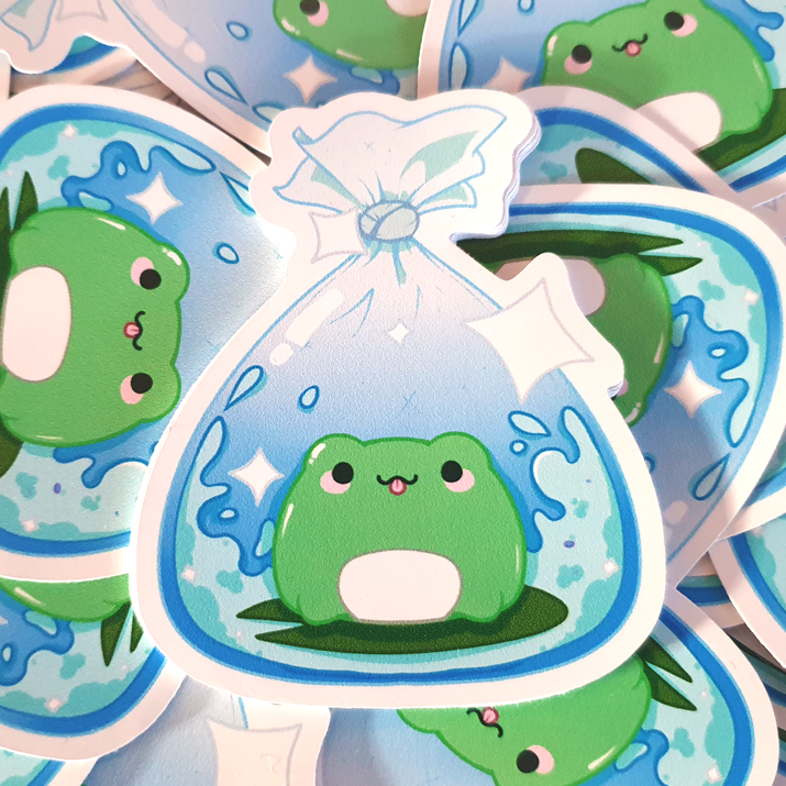 Froggy Bag Sticker