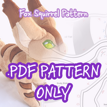 Load image into Gallery viewer, PDF Pattern -  Fox Squirrel
