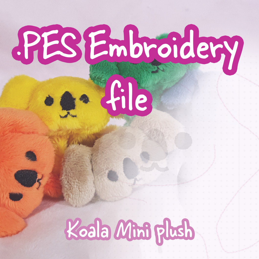 PES Embroidery File - Koala