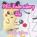 PES Embroidery File - Electric Rat
