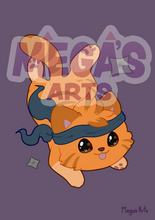 Load image into Gallery viewer, A4 Print - Ninja Cat
