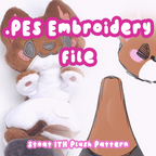 PES Embroidery File - Stoat ITH Pattern